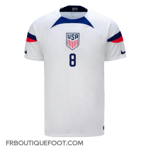 Maillot de foot États-Unis Weston McKennie #8 Domicile vêtements Monde 2022 Manches Courtes